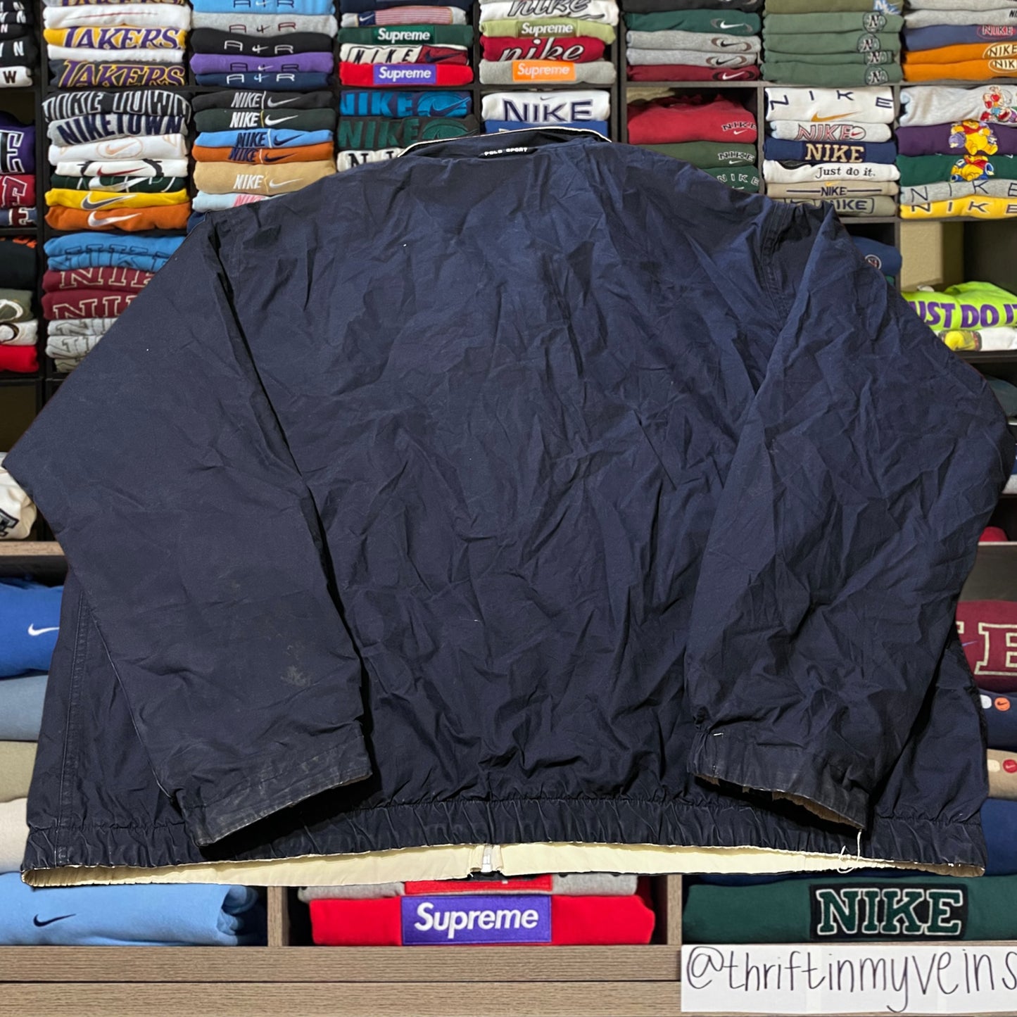 90s reversible polo sport jacket