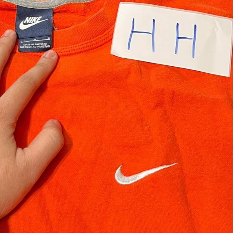 Y2K Orange Nike sweater
