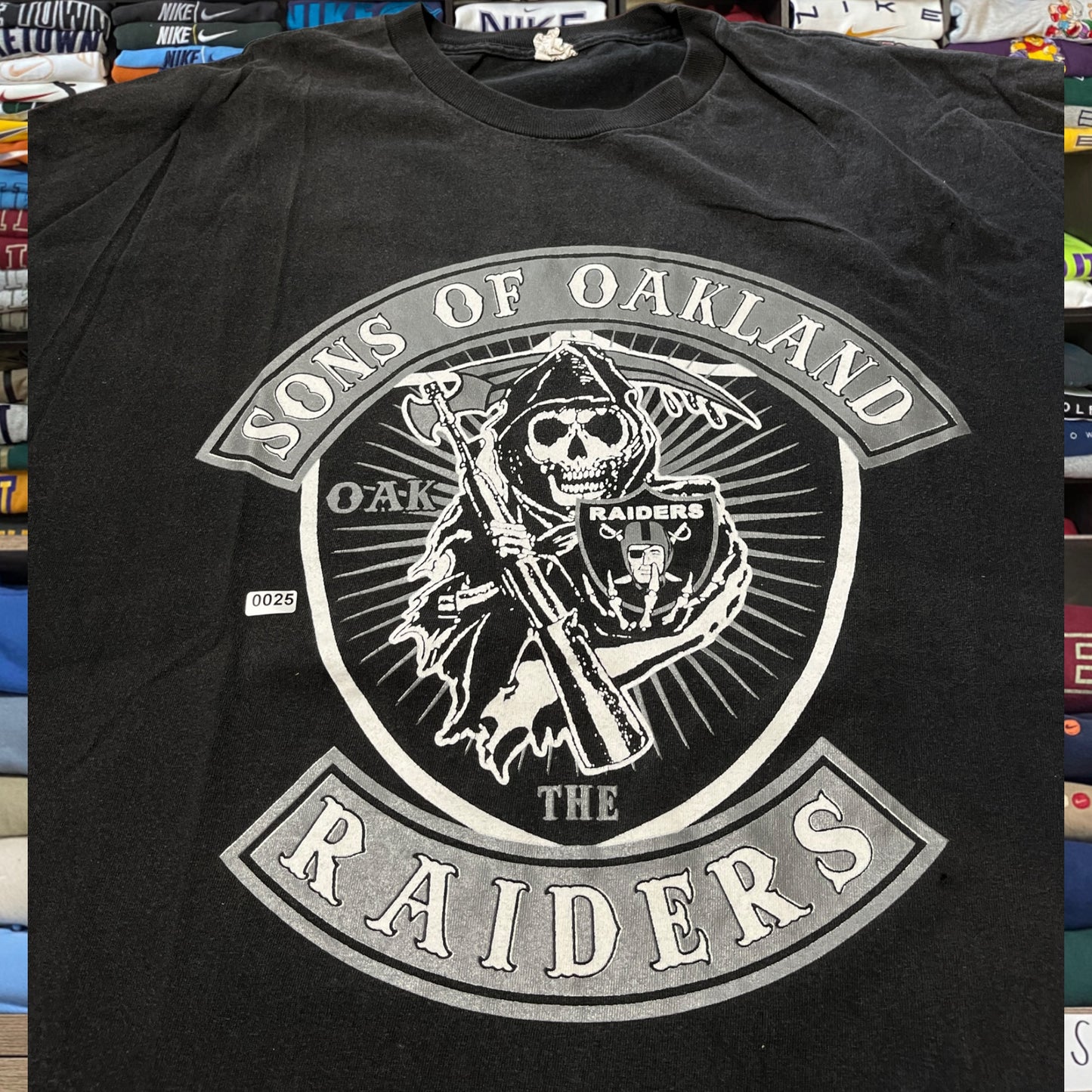 y2k raiders nfl shirt (2xl)