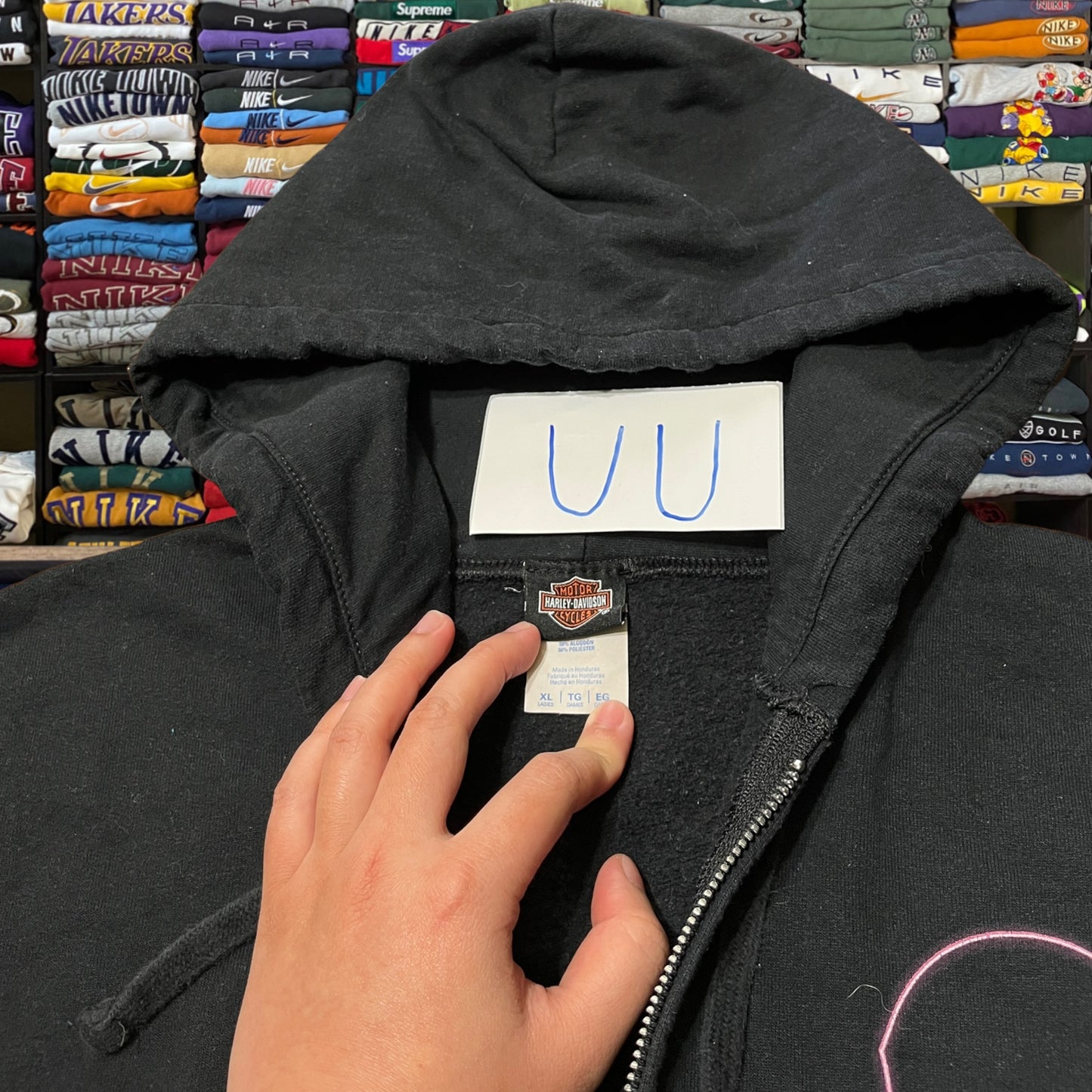 Vintage Y2K Harley full zip hoodie