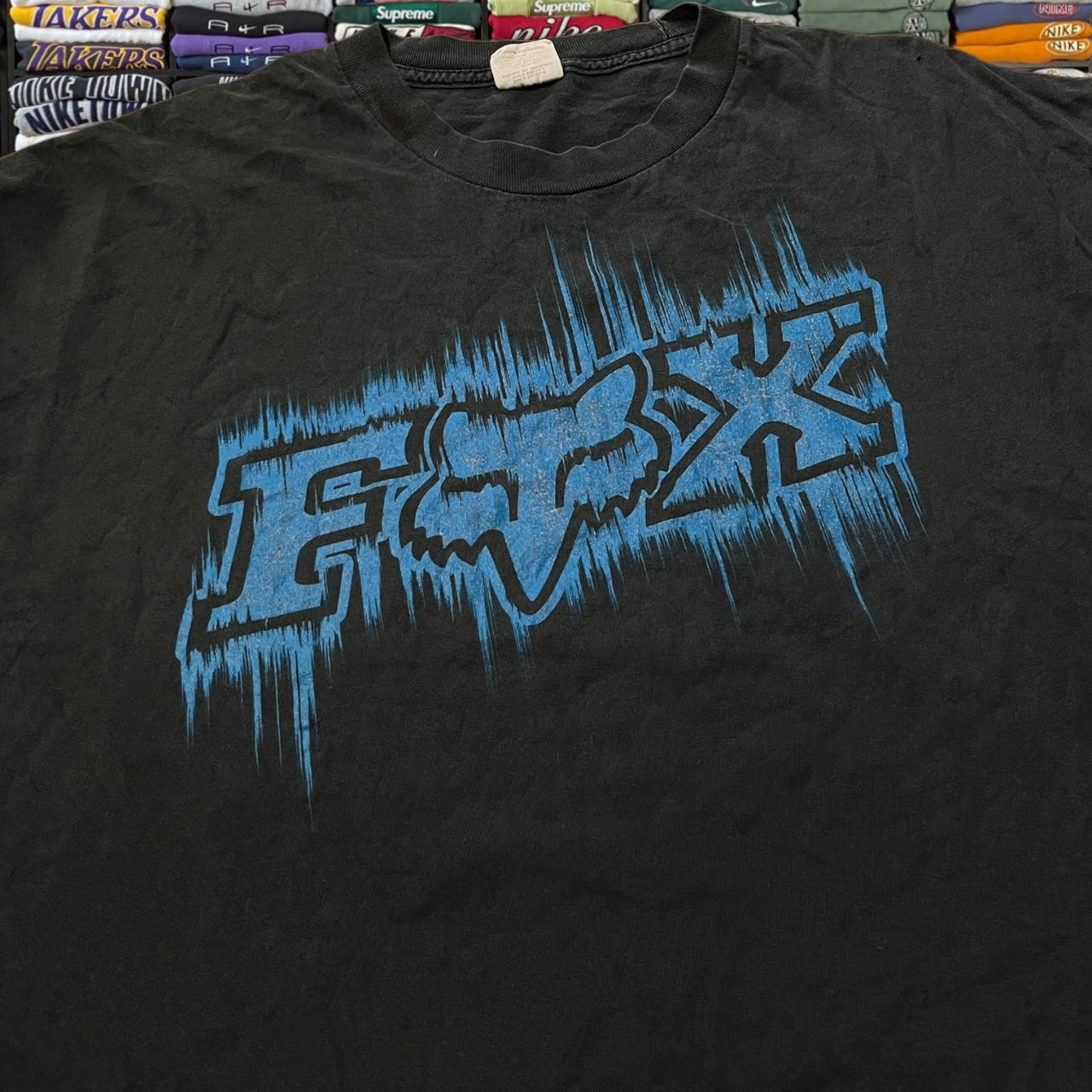 Y2K fox racing skater shirt