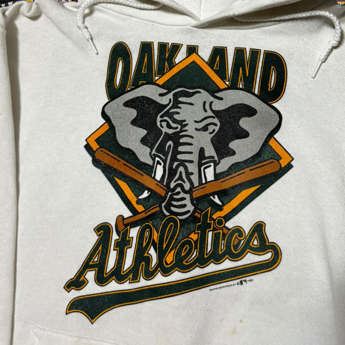80s oakland athletics hoode (large)