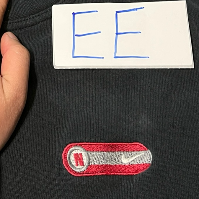 90s rare Nike embroidered logo sweater