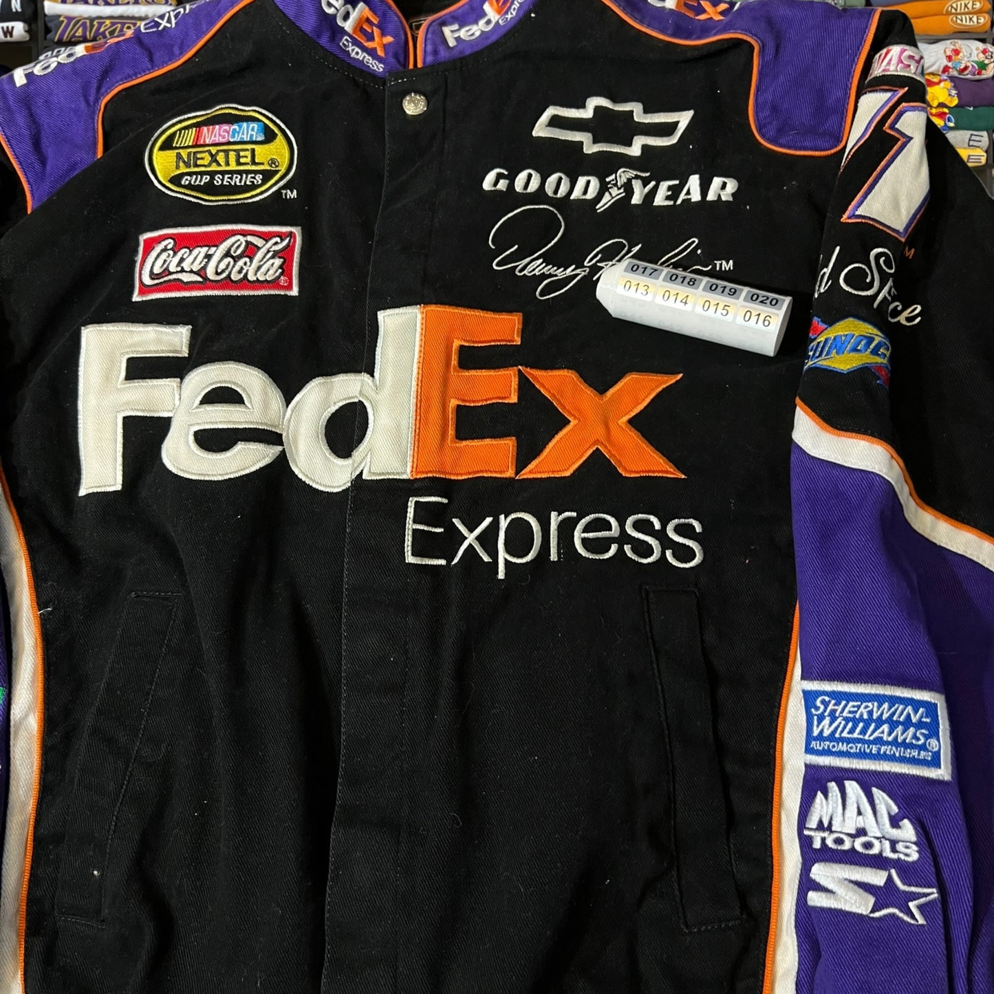 Vintage FedEx NASCAR varsity jacket heavy weighted super good quality