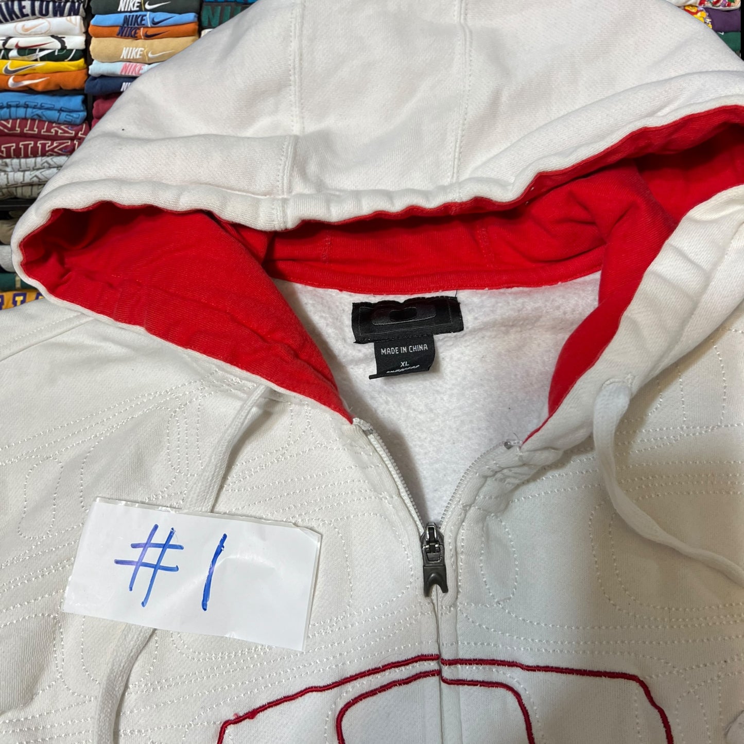 Y2K Oakley full zip skater hoodie