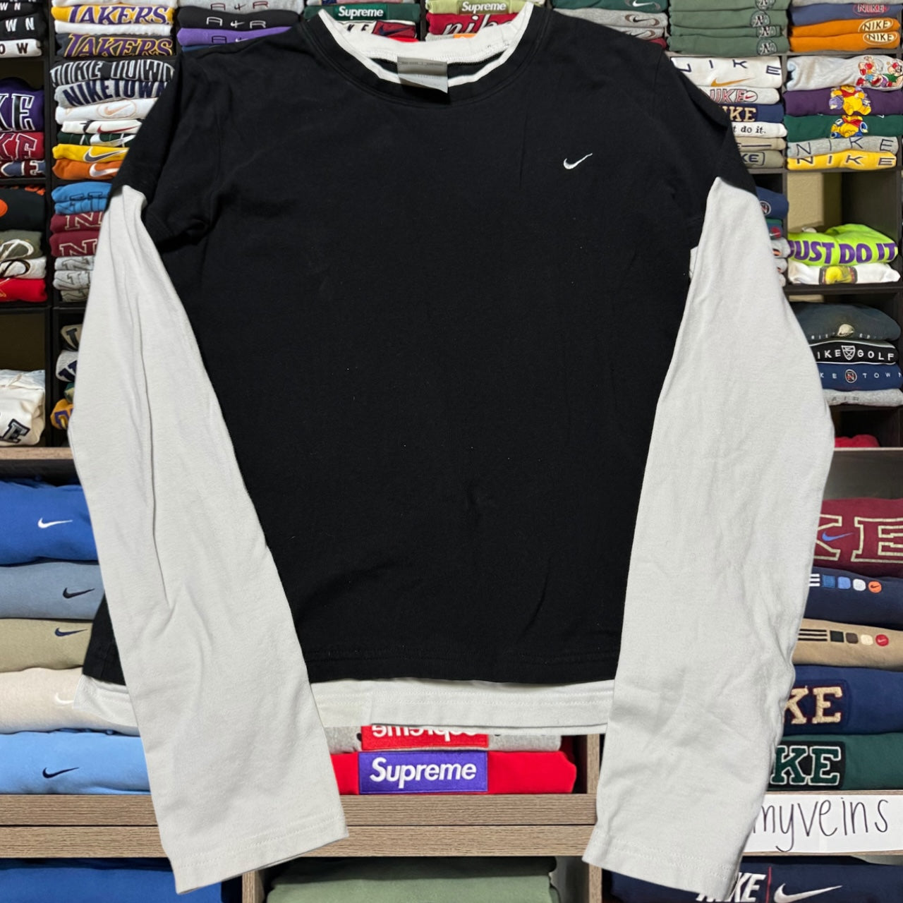 y2k nike skater double sleeve (Large) women