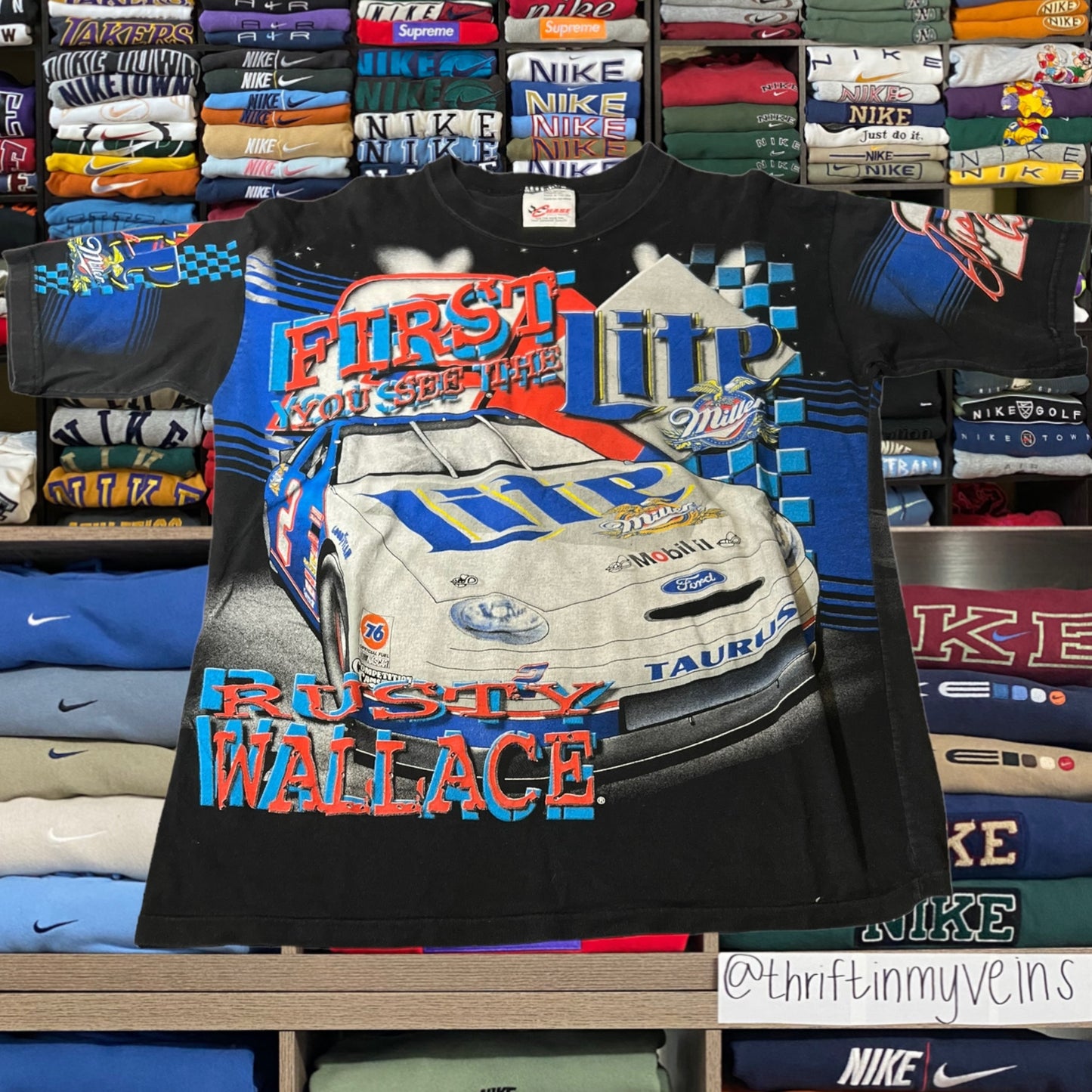 90s nascar all over print shirt