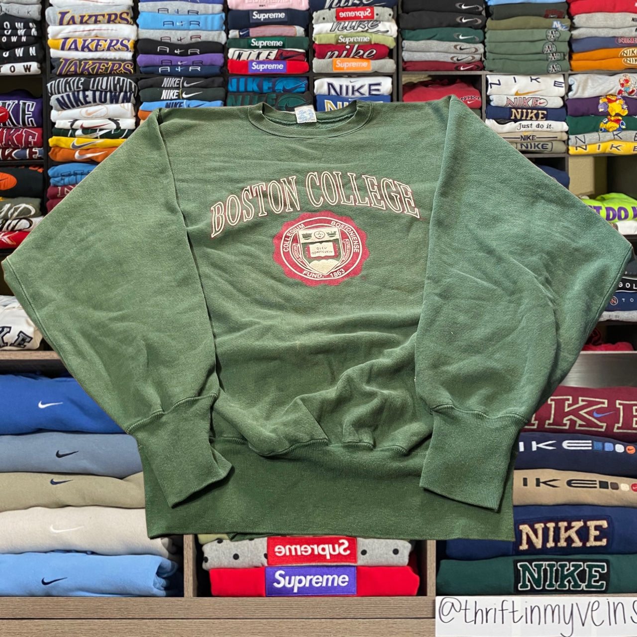 90s Boston college reverse weave champion