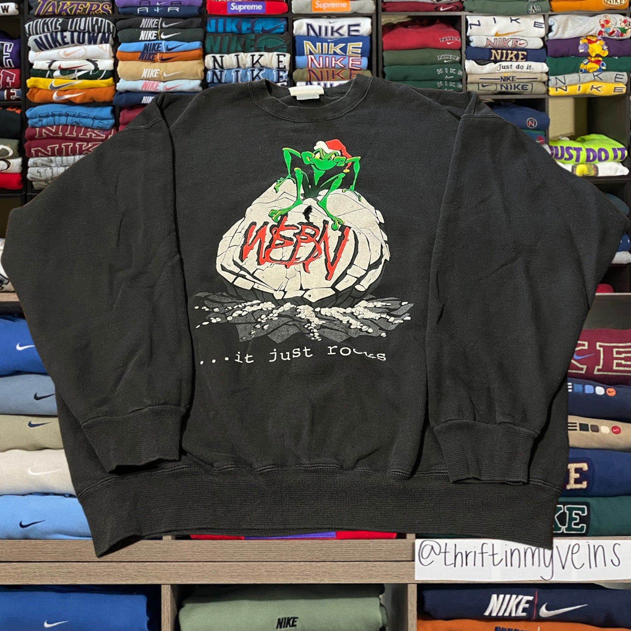 90s WEBN rock music sweater