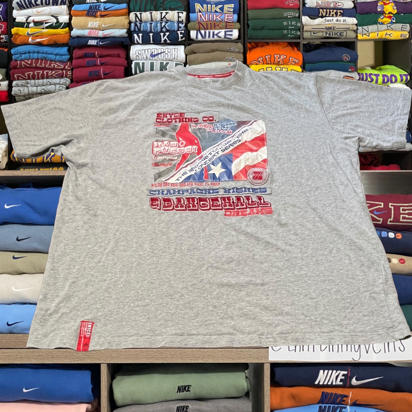 Y2K ENYCE skater grey shirt