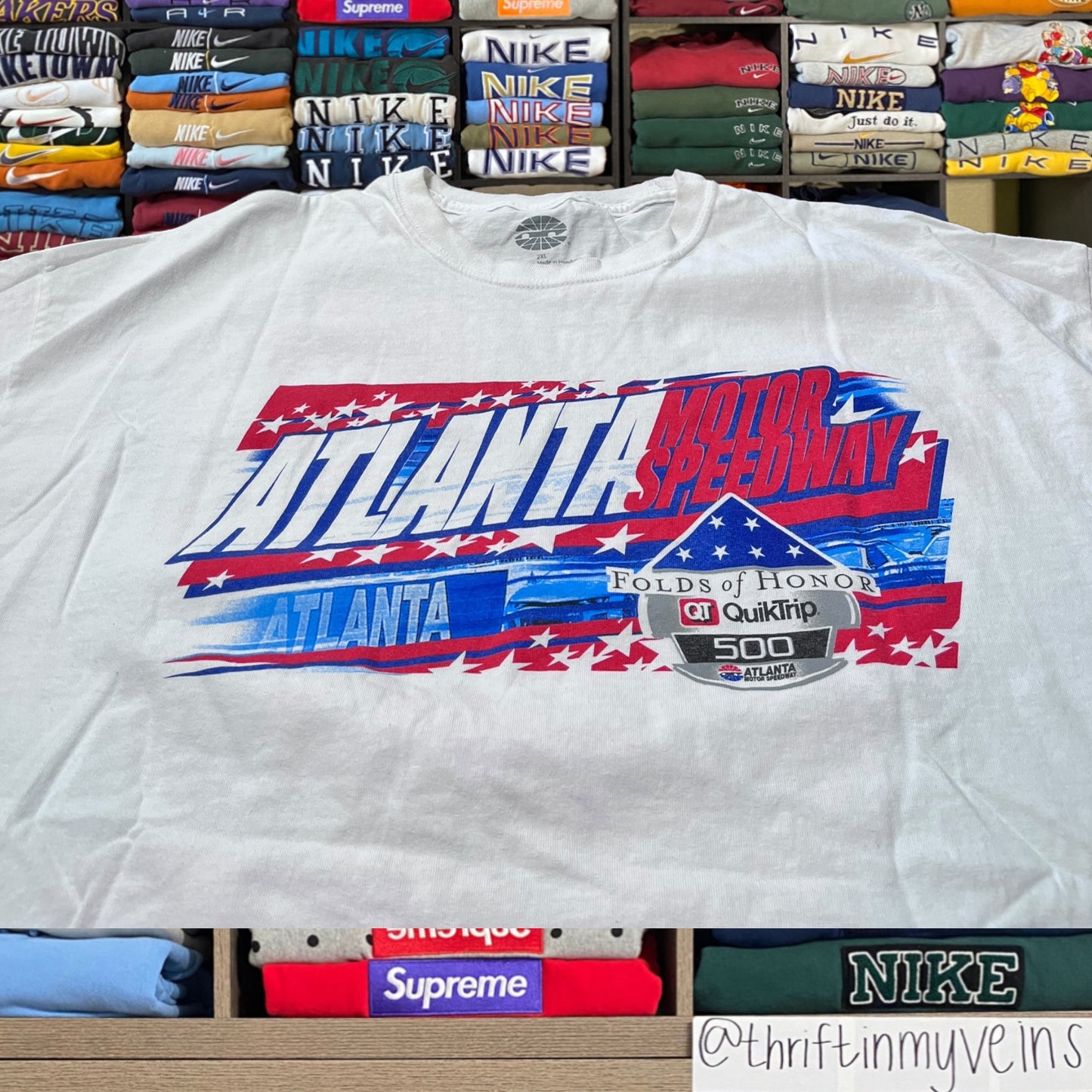 Y2K nascar graphic shirt