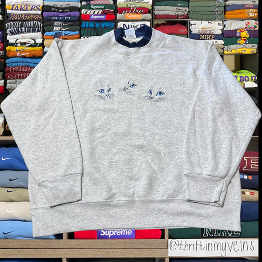 90s cat sweater