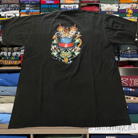 Y2K jnco jeans flame dice shirt