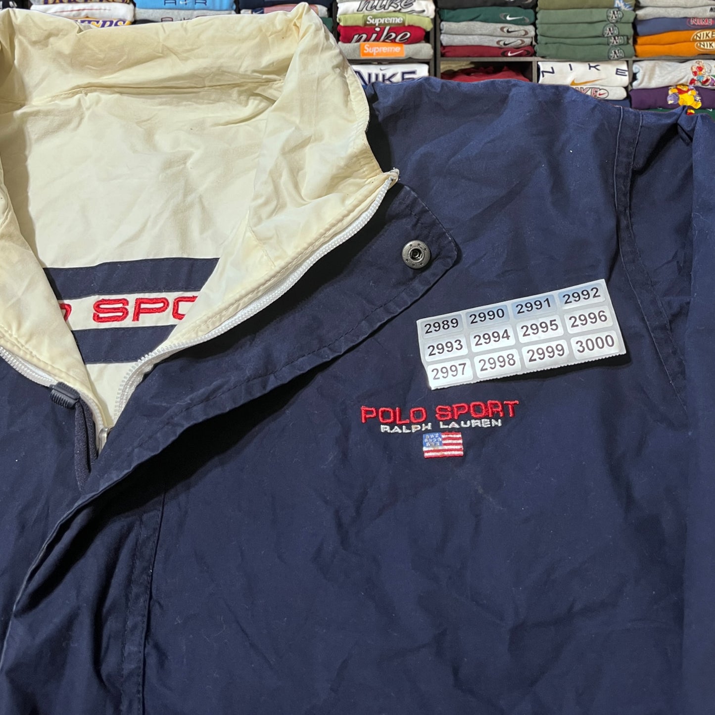 90s reversible polo sport jacket