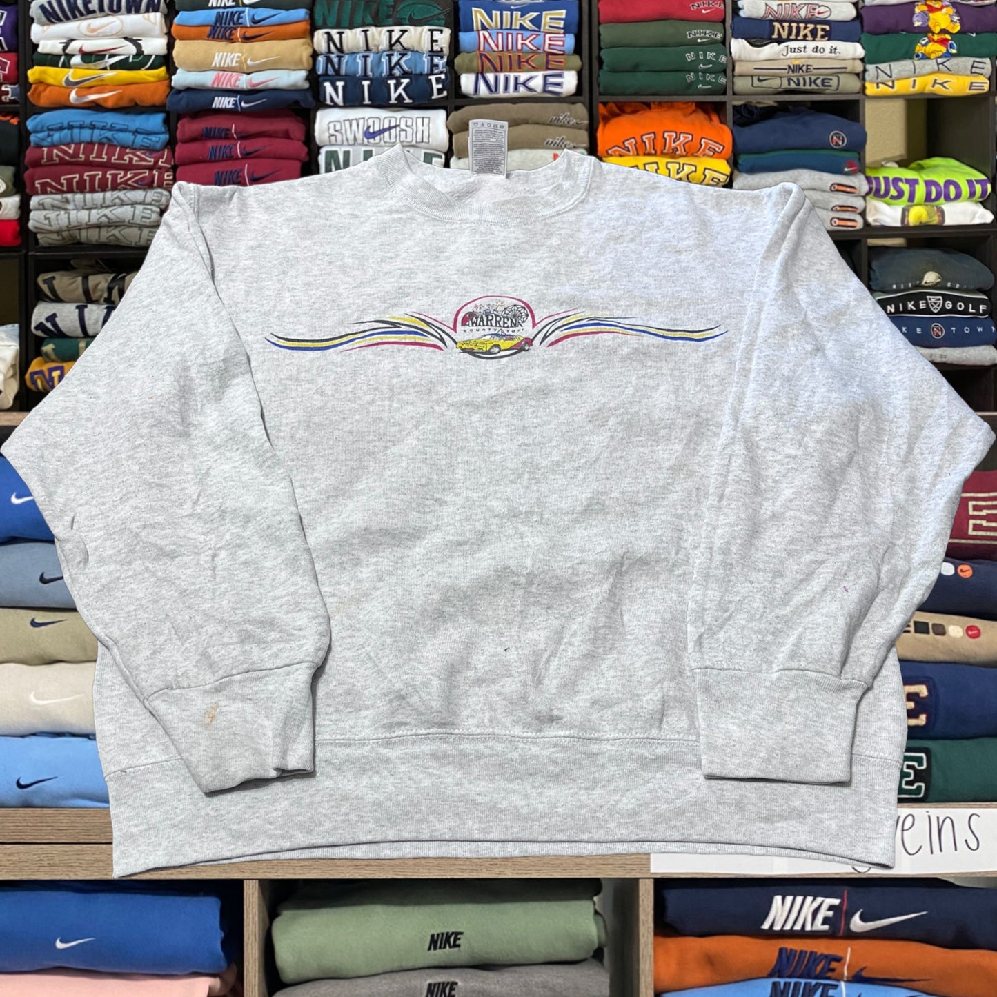 90s nascar graphic sweater