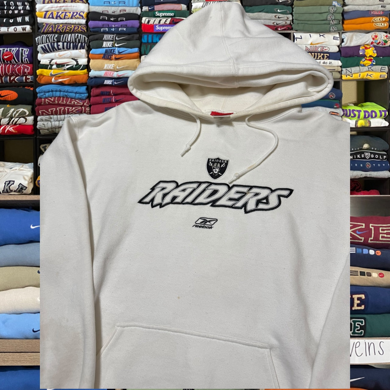 y2k oakland raiders nfl hoodie (Large)