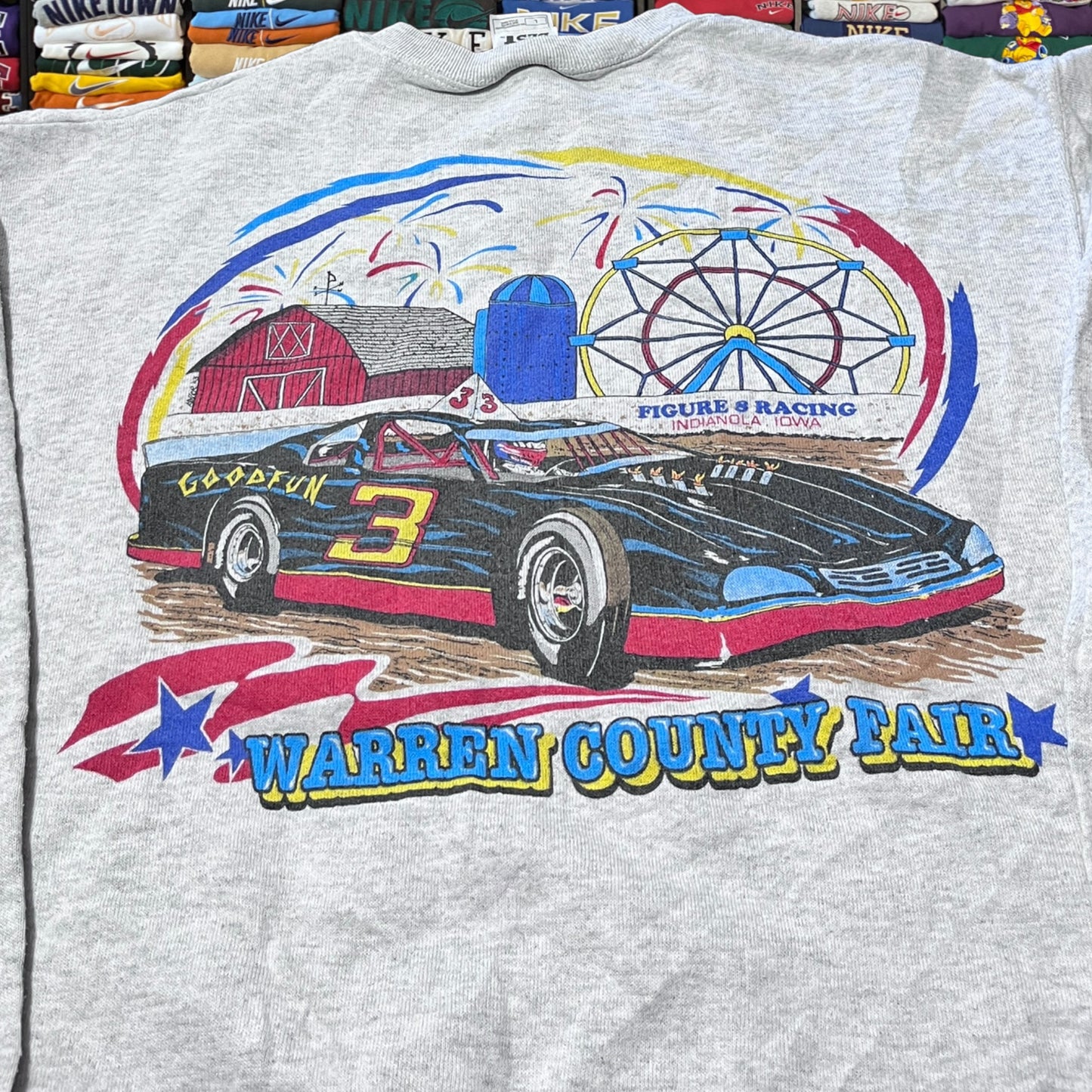 90s nascar graphic sweater