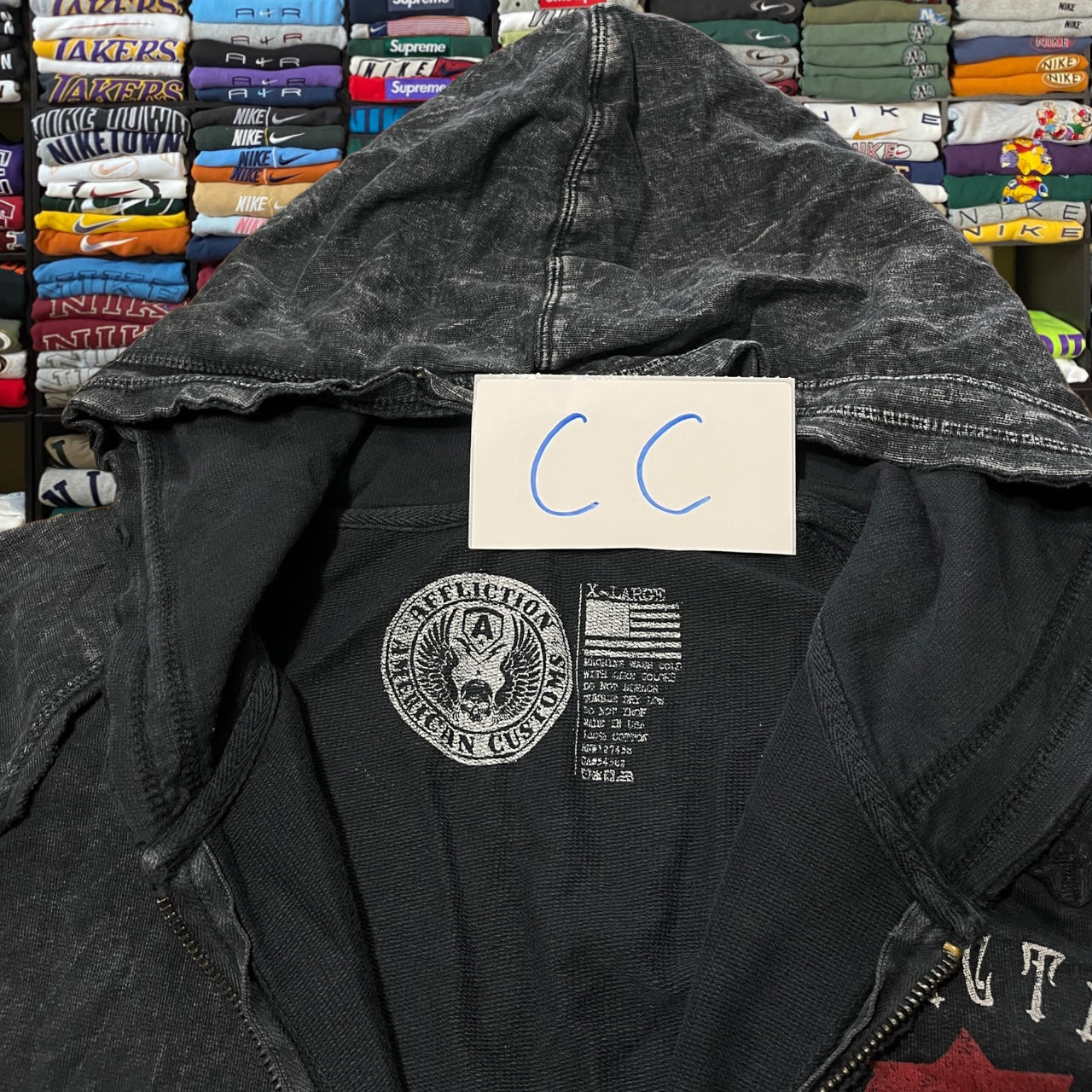 Y2K affliction grunge skater hoodie
