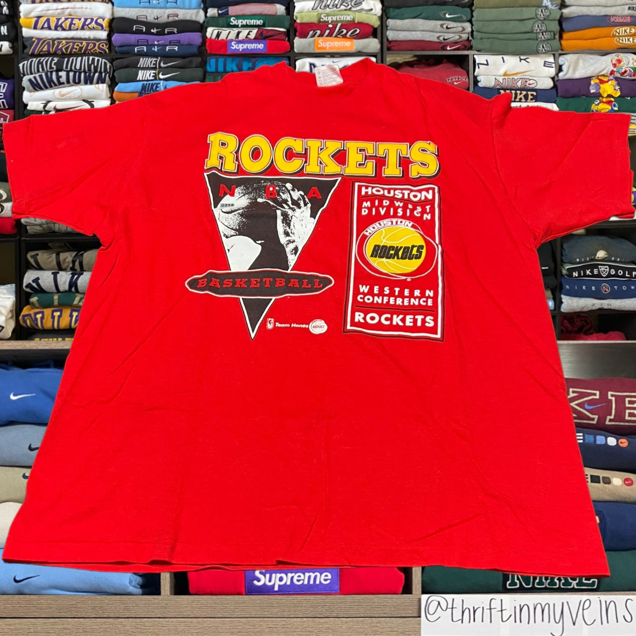 90s Houston rockets nba basketball shirt