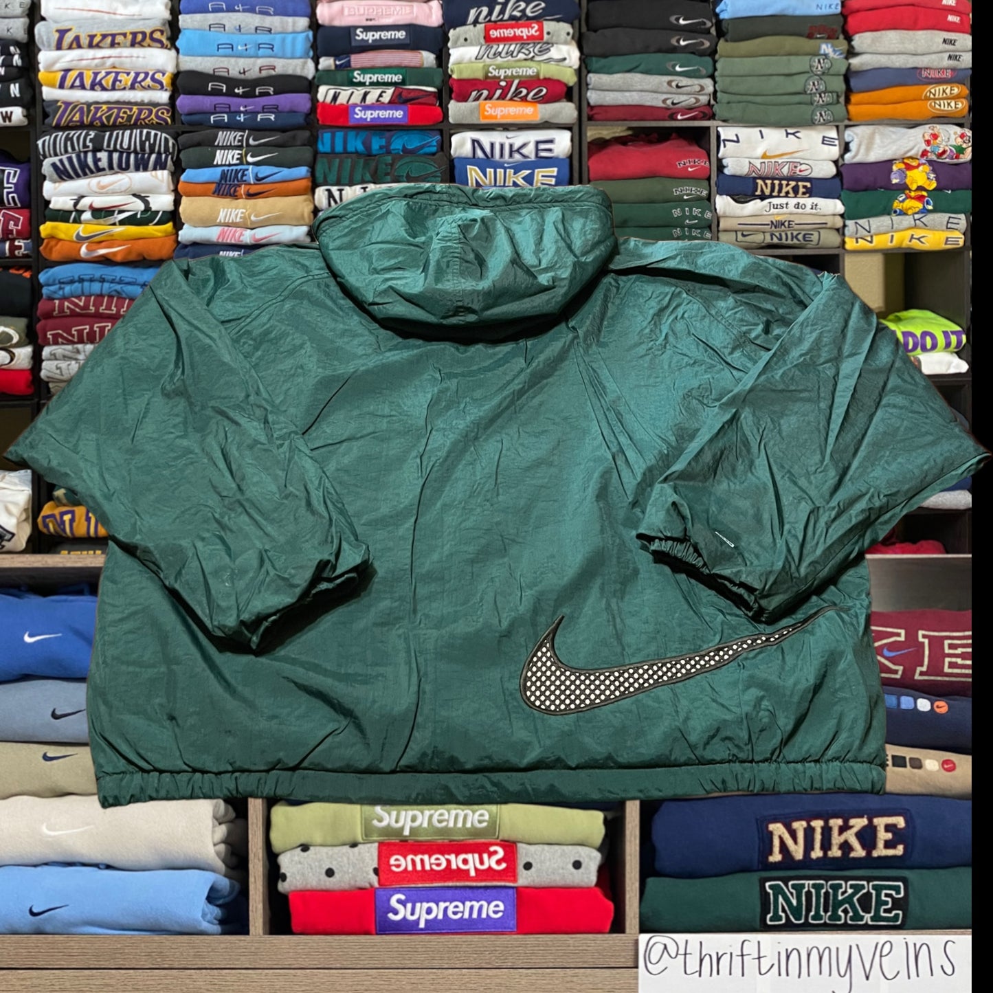 vintage 90s nike puffer jacket