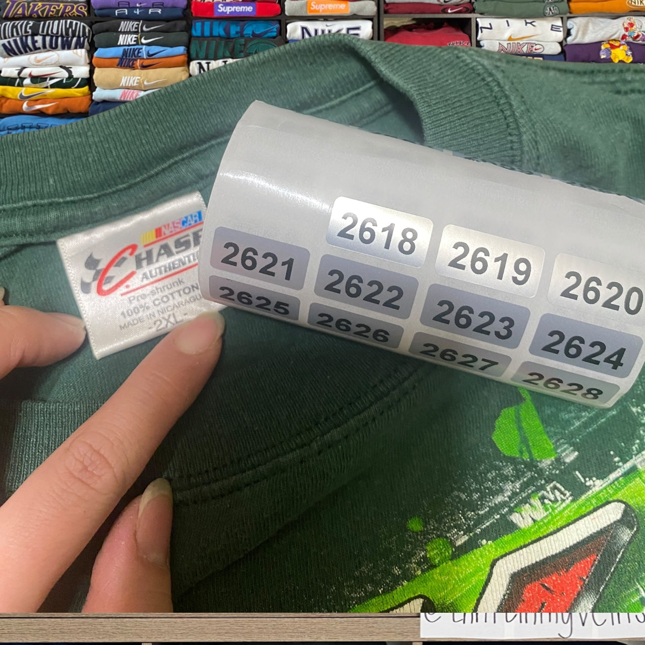 Y2K all over print nascar graphic shirt (xxlarge)