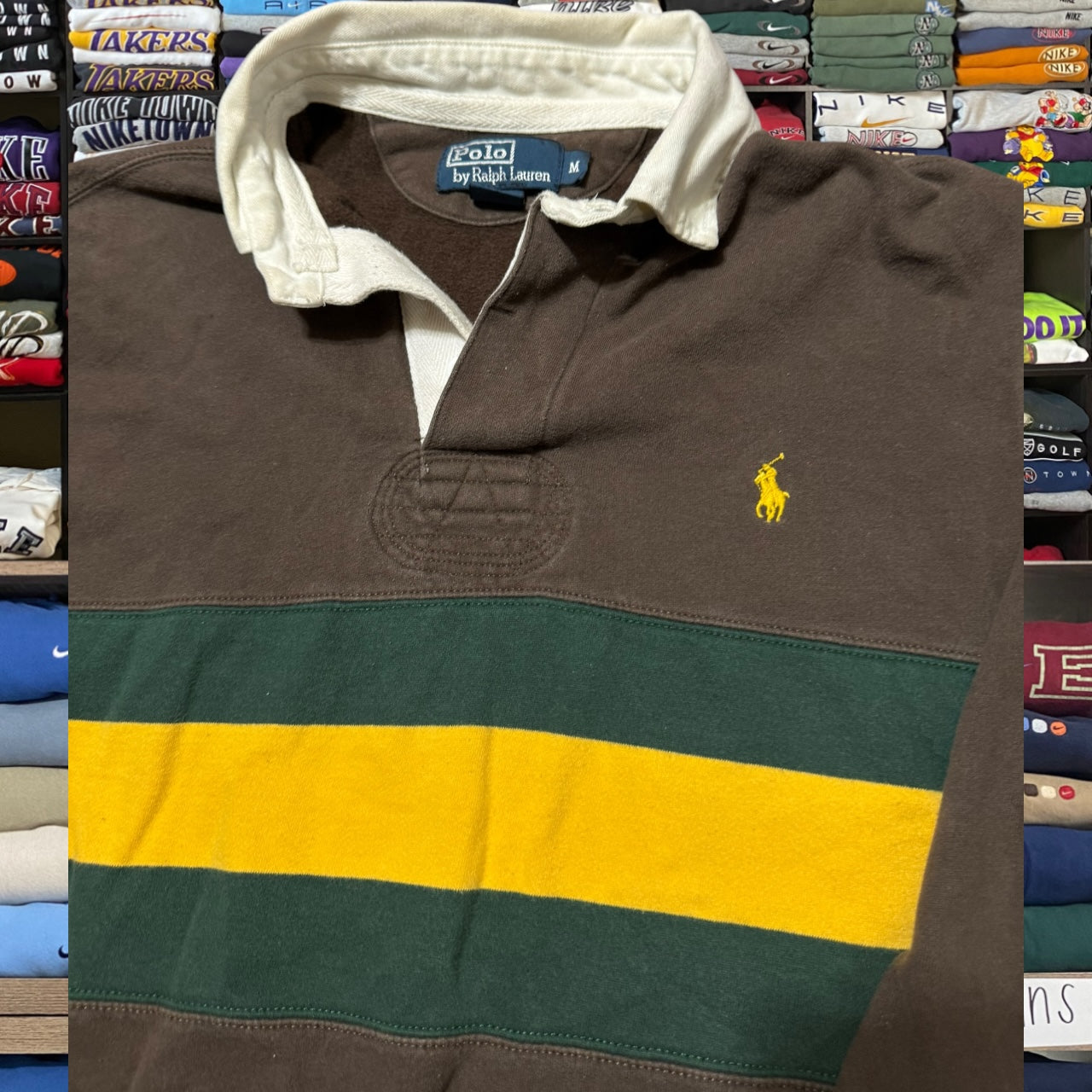 90s Ralph Lauren brown sweater (medium)