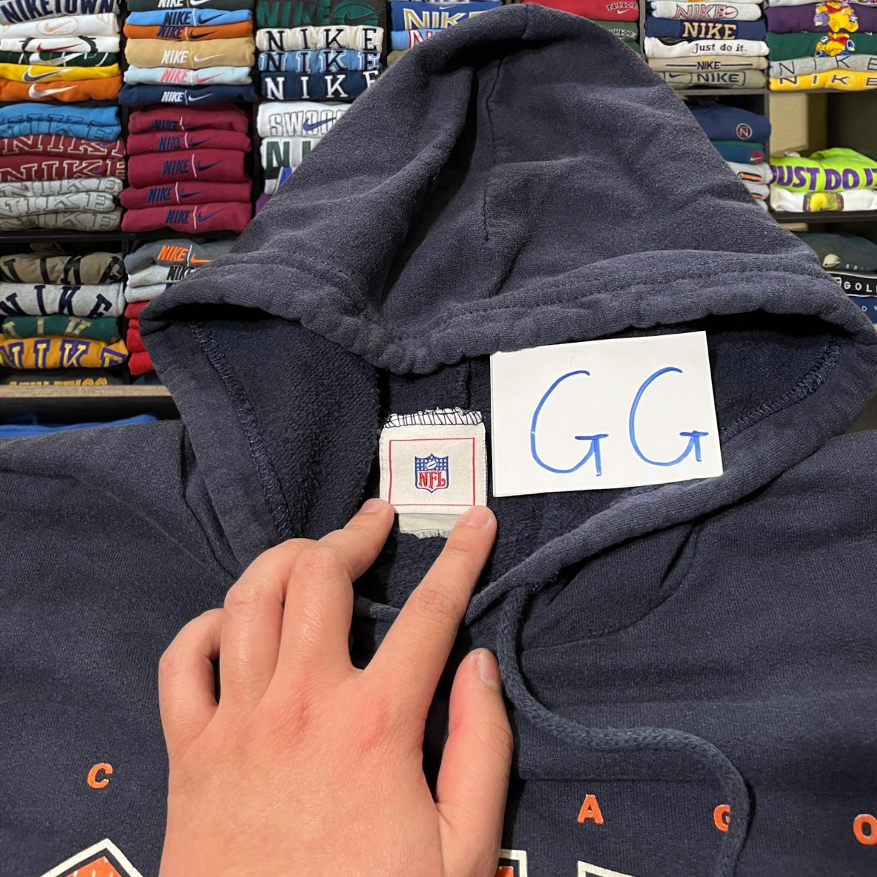 Y2K Chicago bears nfl football hoodie