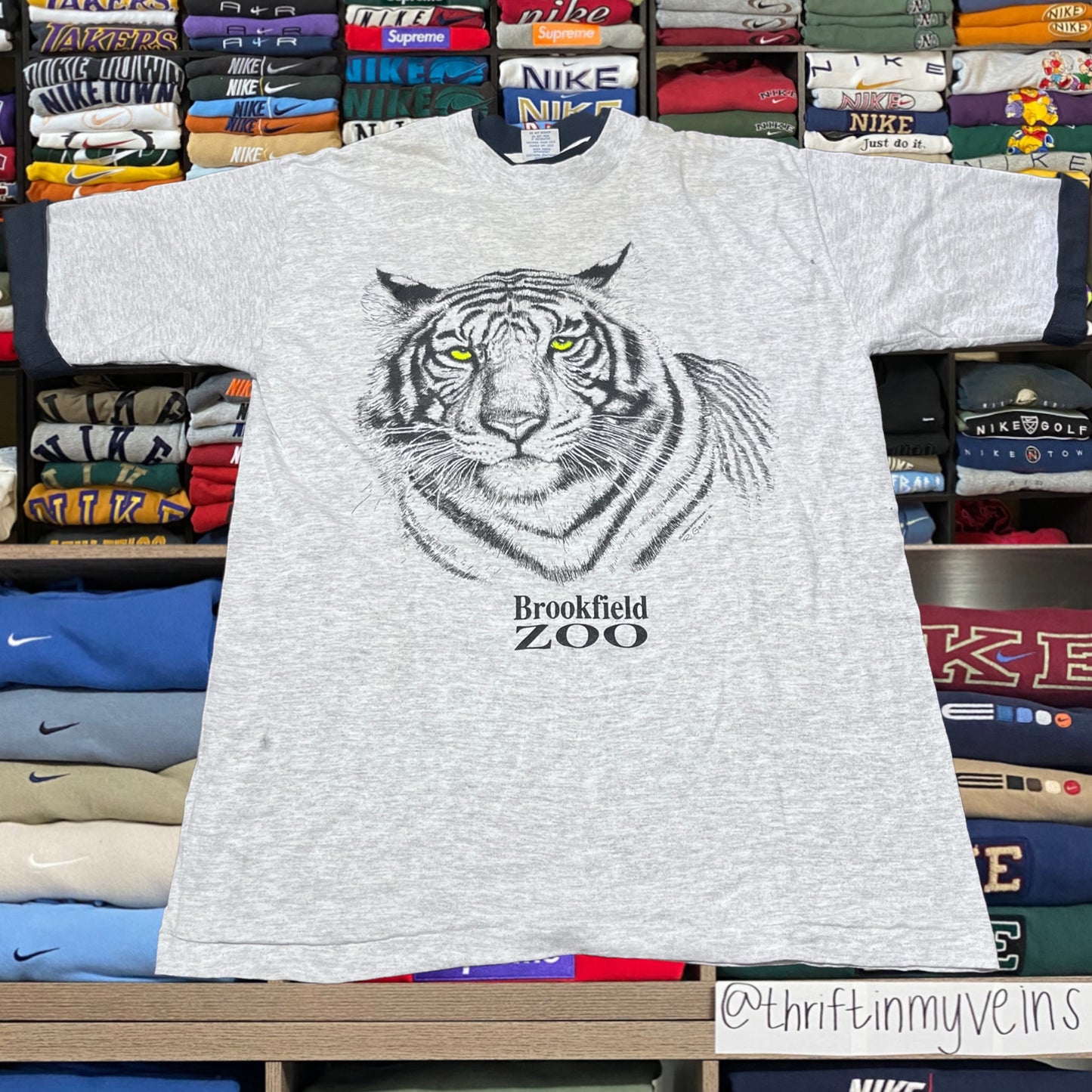 90s Brookfield tiger zoo shirt
