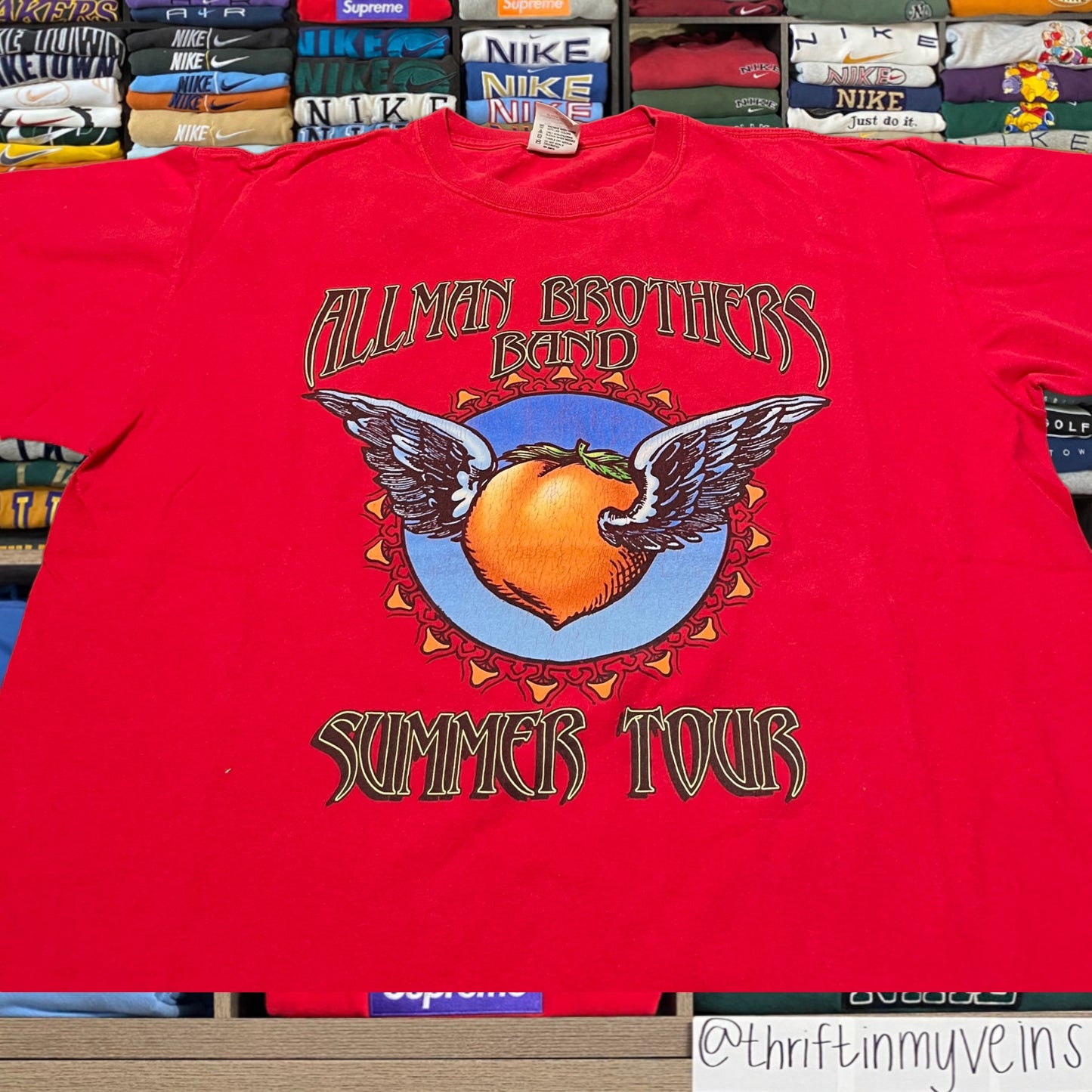 Y2K 2005 allman brothers band tour shirt