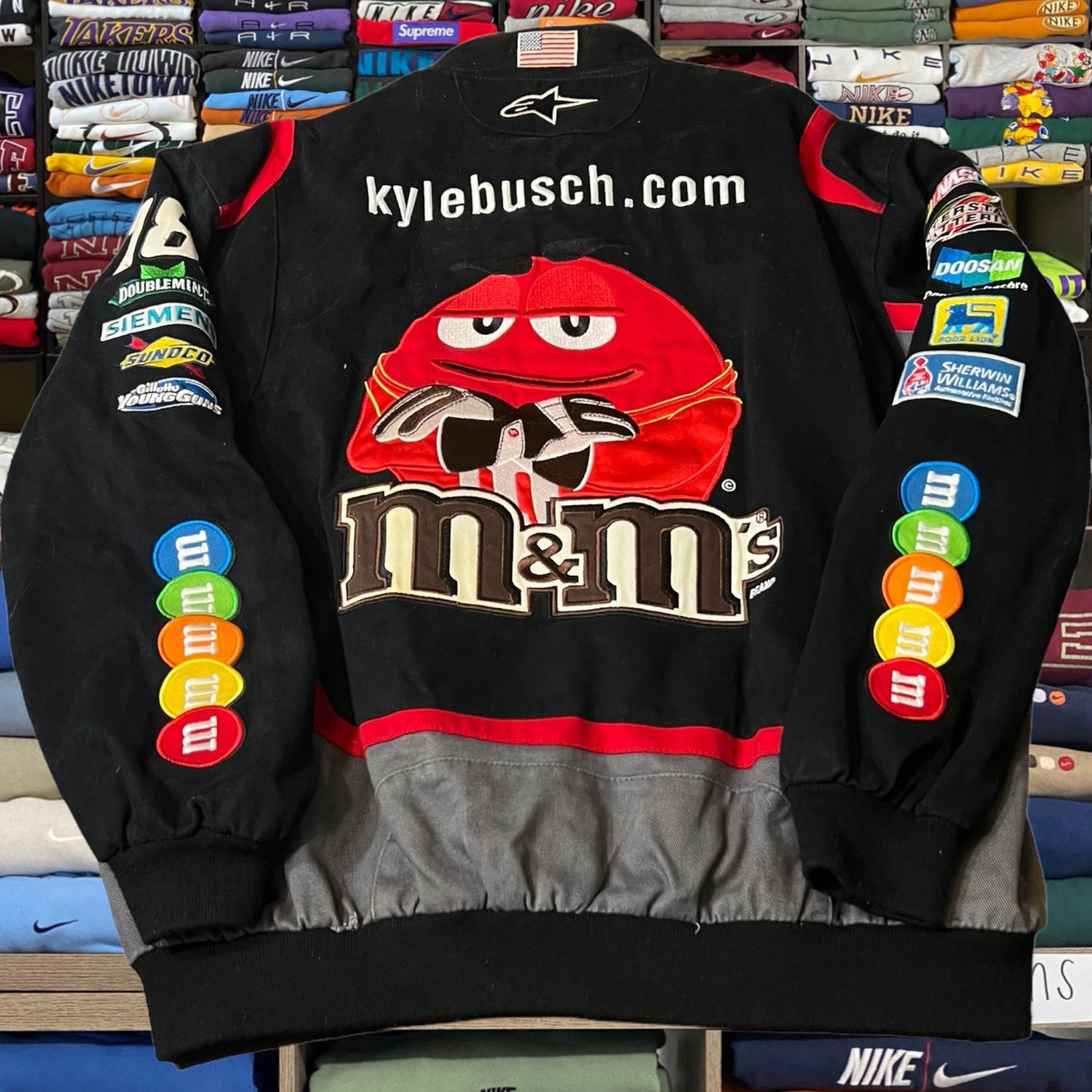 Vintage M&M NASCAR varsity jacket heavy weighted super good quality