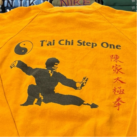 80s tai chi kung fu sweater