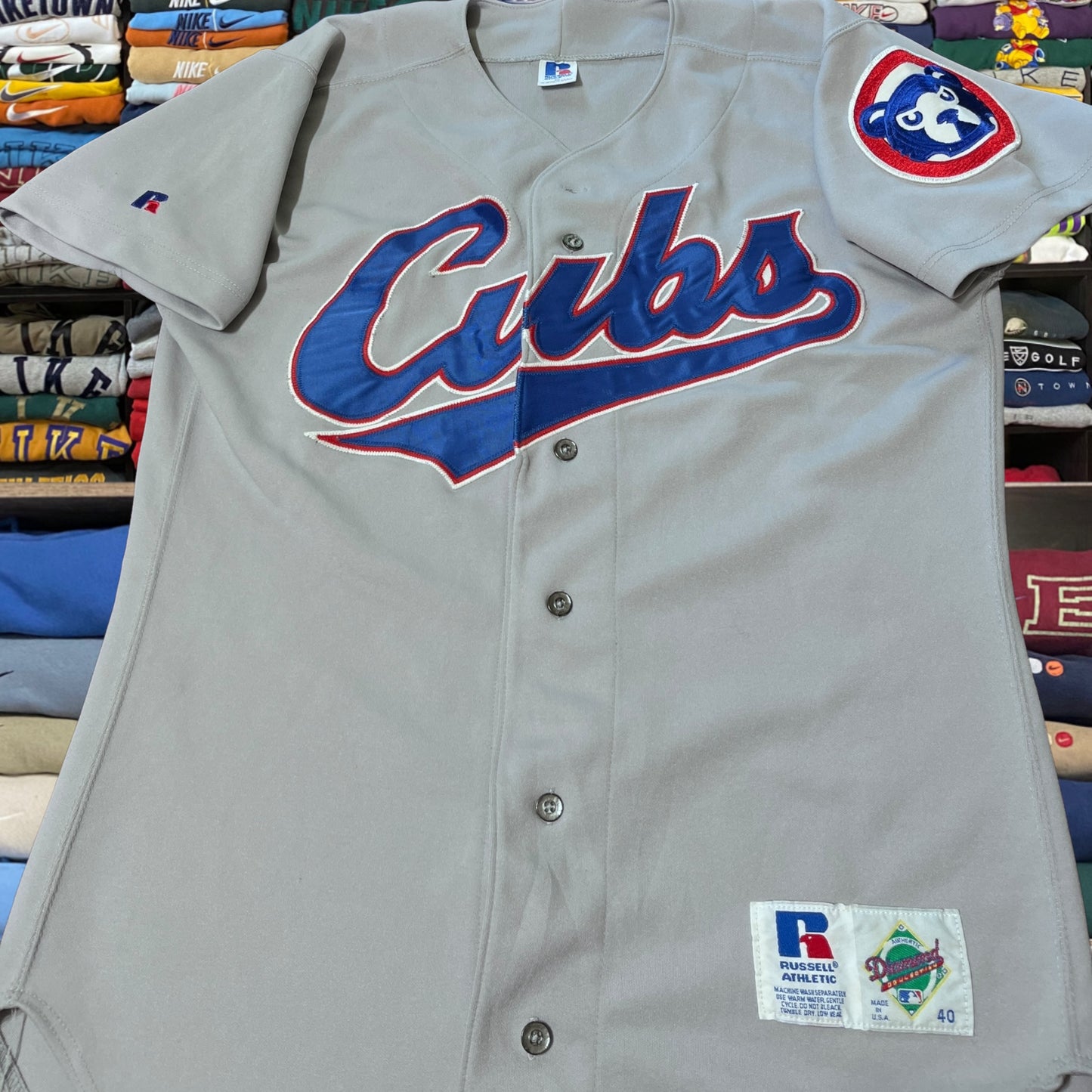 90s Chicago cubs mlb baseball button up