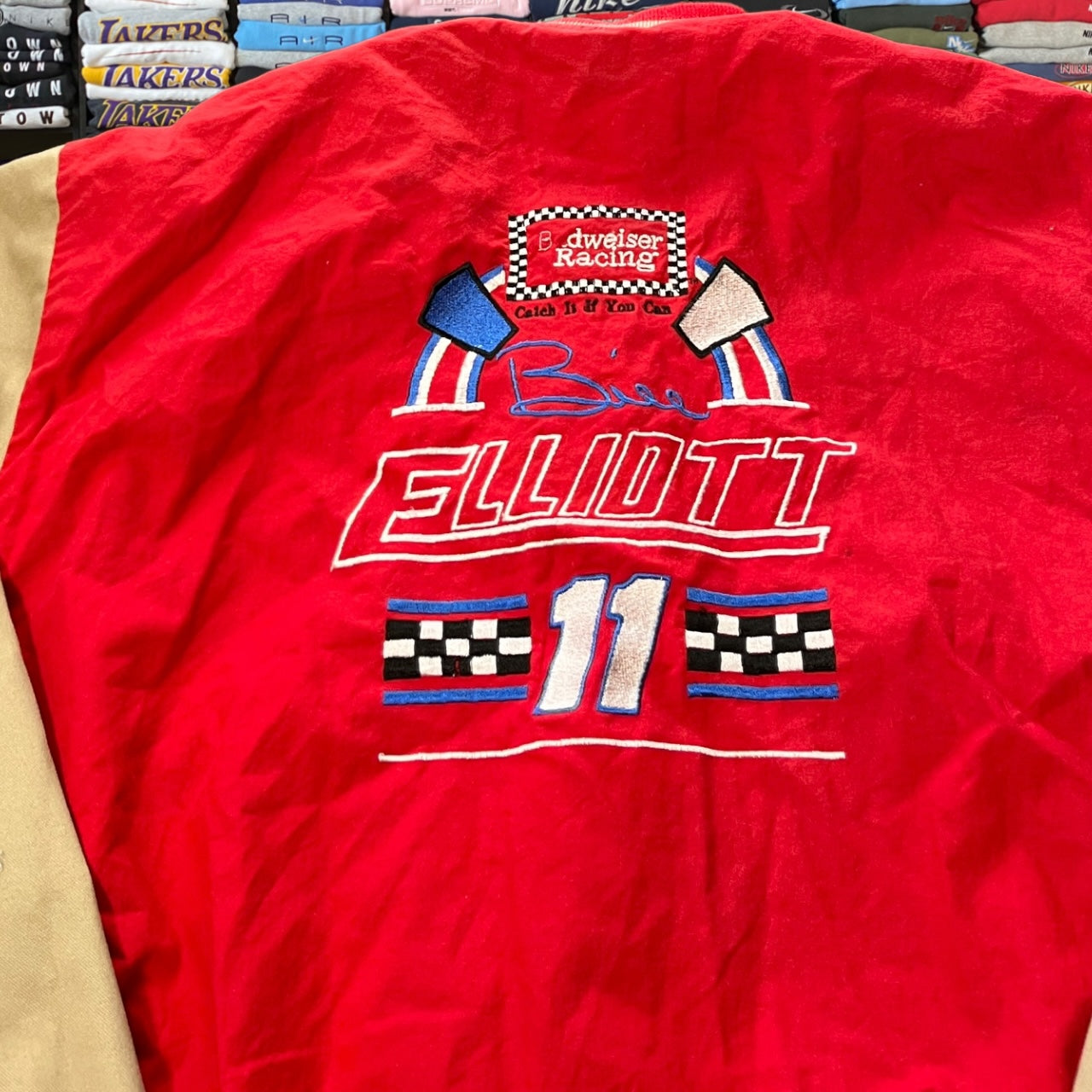 90s Budweiser racing varsity jacket