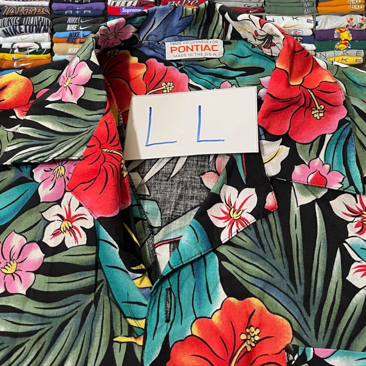 90s floral button up
