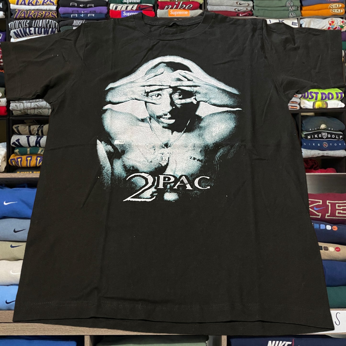 y2k tupac rap shirt (large)