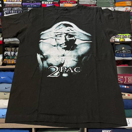 y2k tupac rap shirt (large)