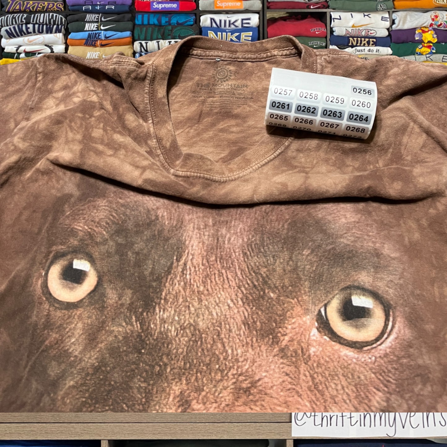 vintage the mountains dig all over print shirt