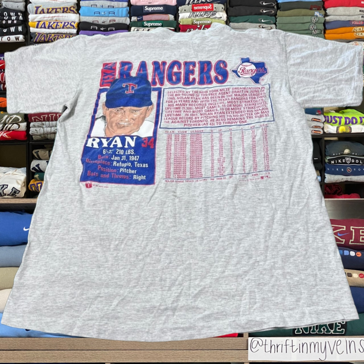 90s Texas rangers mlb baseball Ryan shirt
