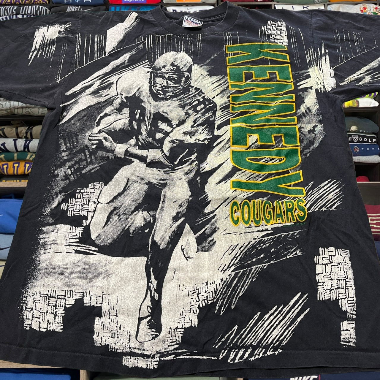 90s cougars football all over print