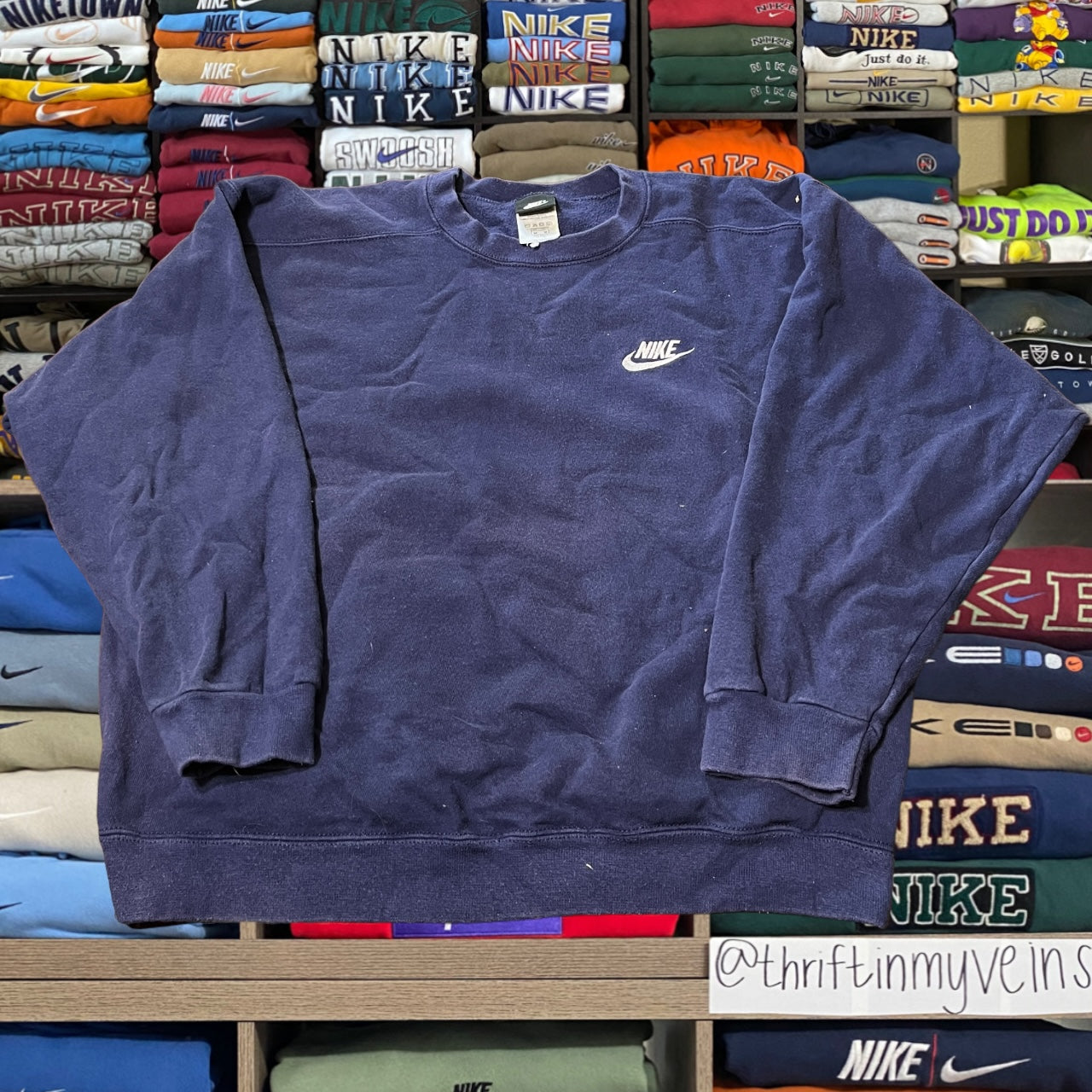 1995 Nike spelled out logo sweater ( medium )