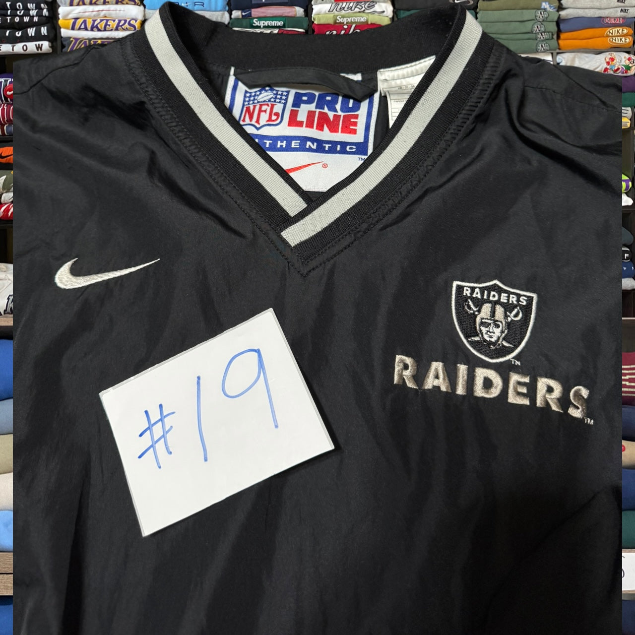 90s nike x raiders nfl windbreaker (Xlarge)