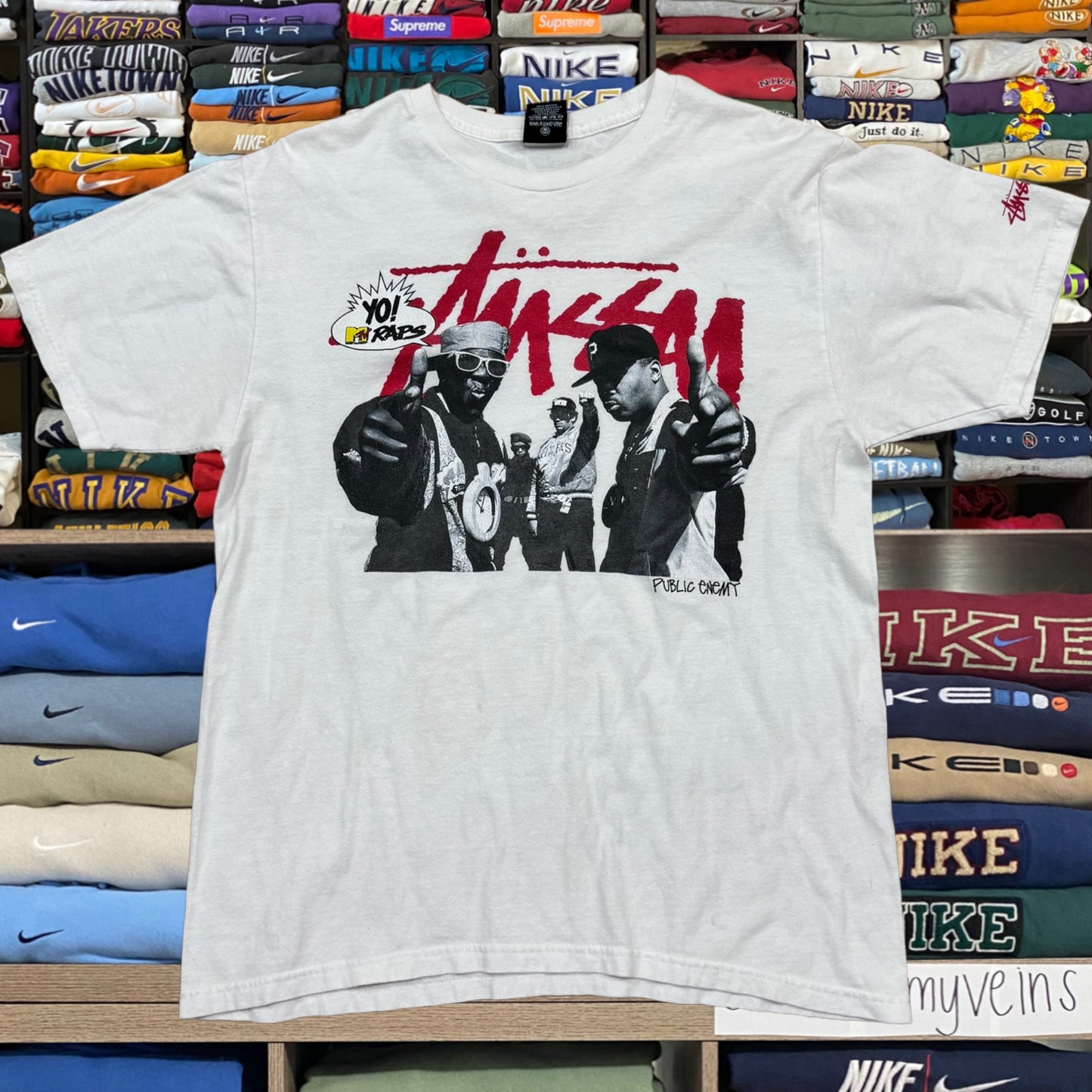 Stussy 2013 shirt MTV public enemy shirt