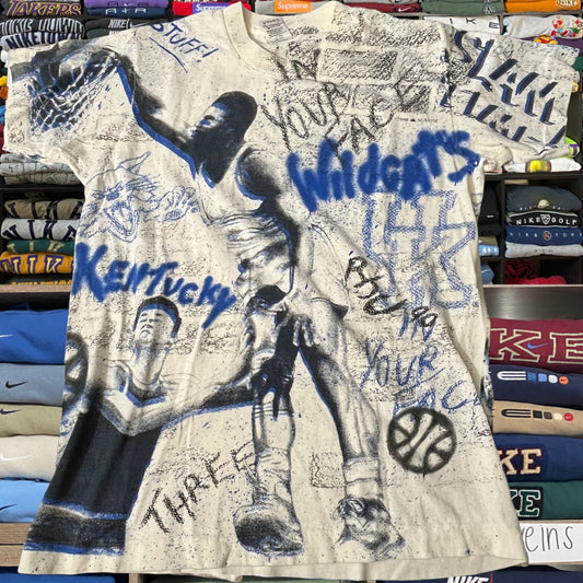 90s Kentucky wildcats Kentucky university all over print shirt