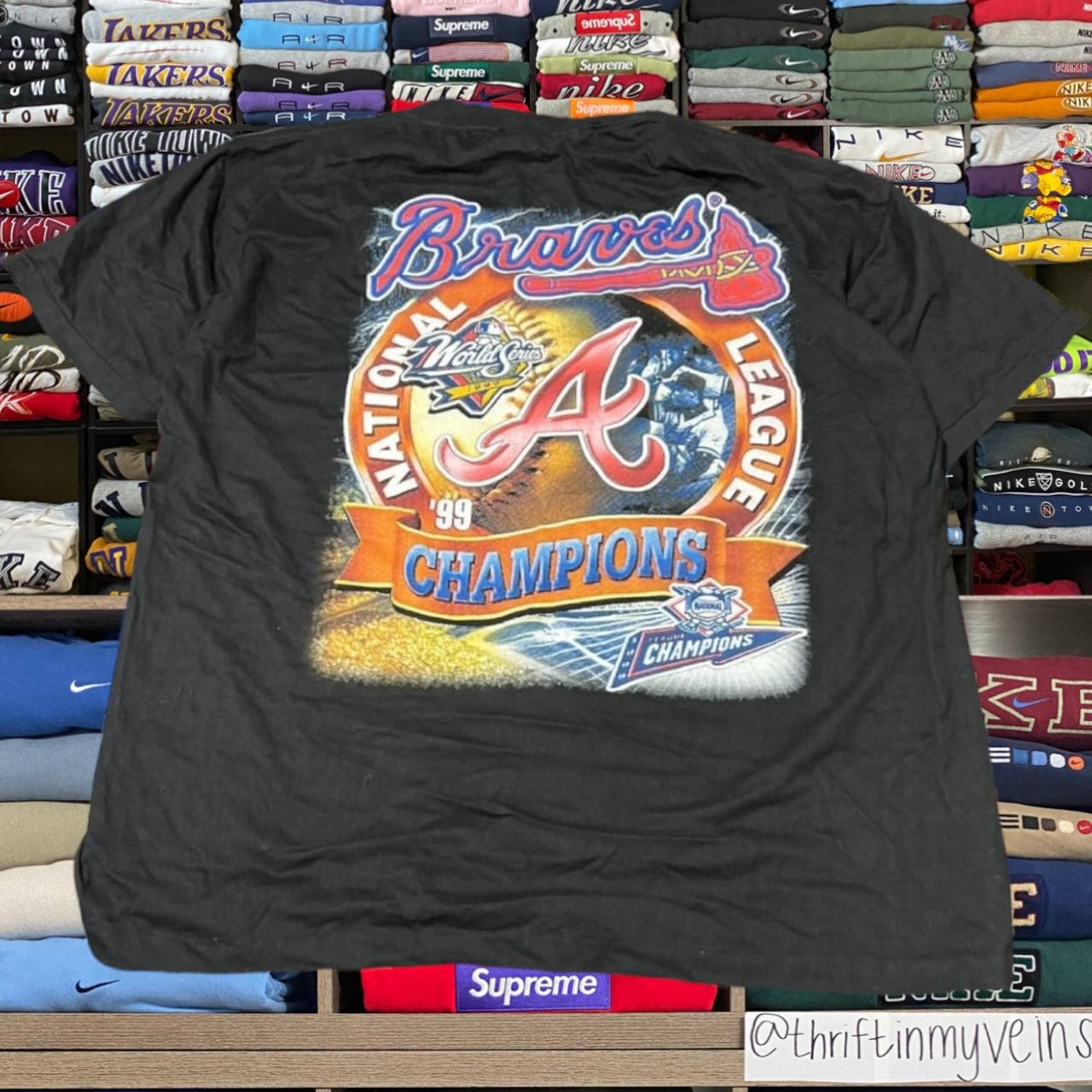1999 Atlanta braves mlb baseball rap tee ( xlarge )
