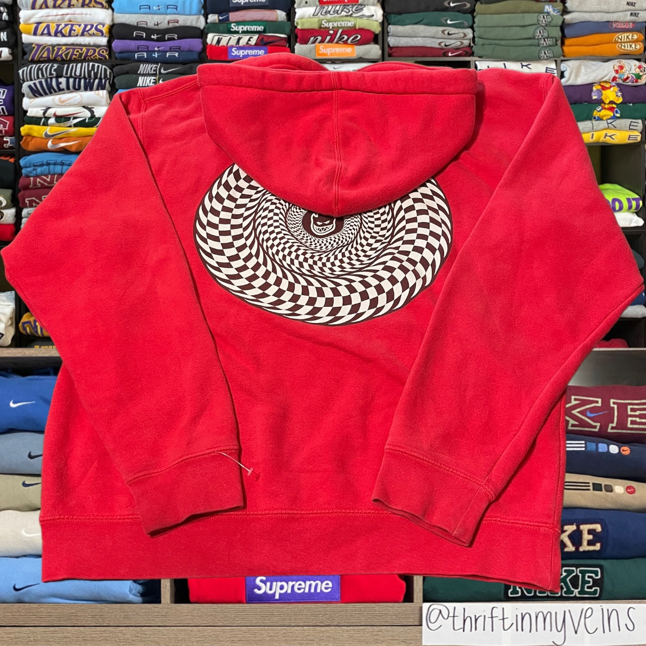 Red Spitfire skater hoodie