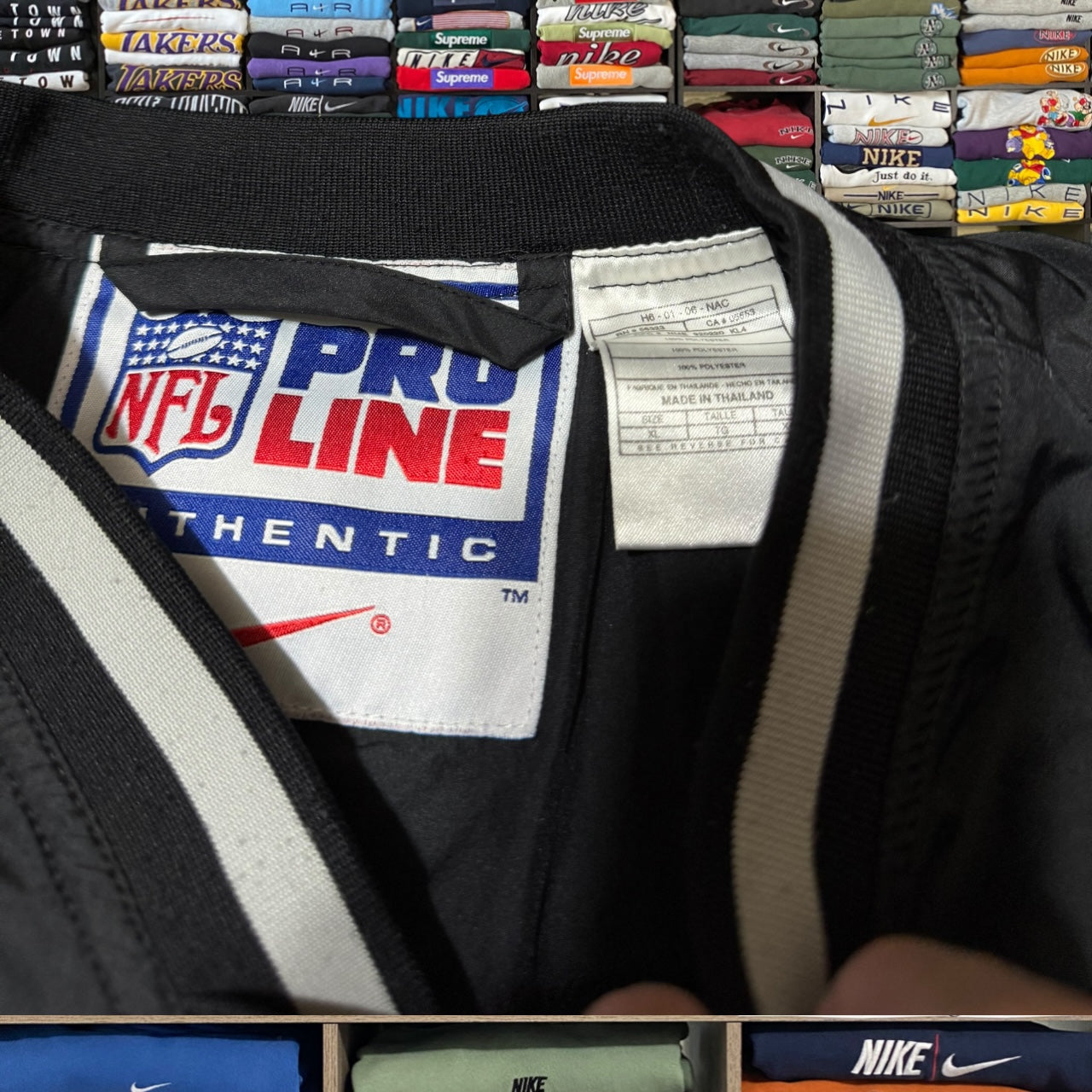 90s nike x raiders nfl windbreaker (Xlarge)