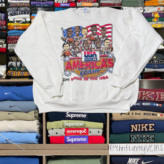Vintage 1992 dream team USA nba basketball sweater