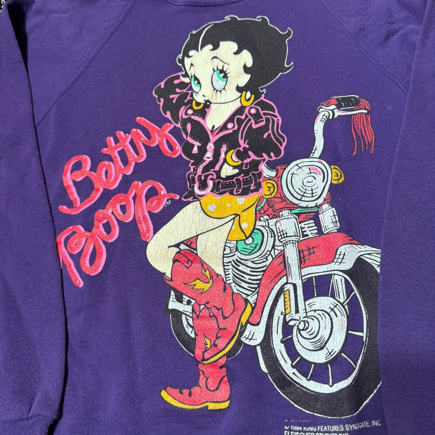 90s Betty boop motorcycle sweater