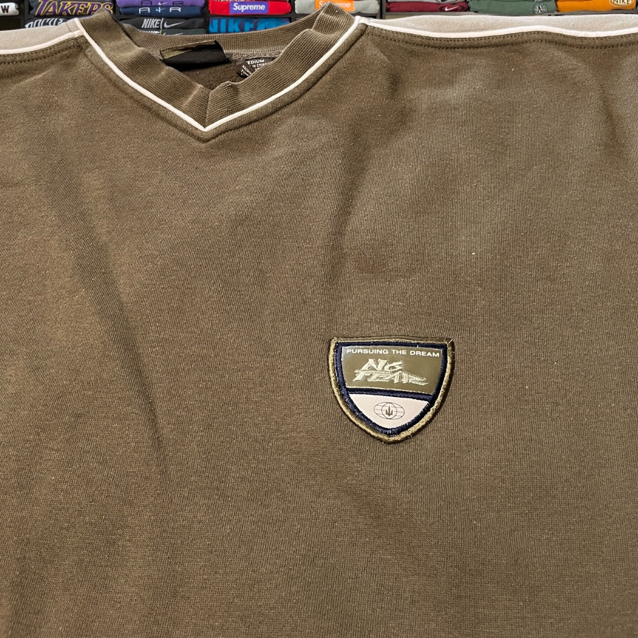 Y2K no fear brown skater sweater