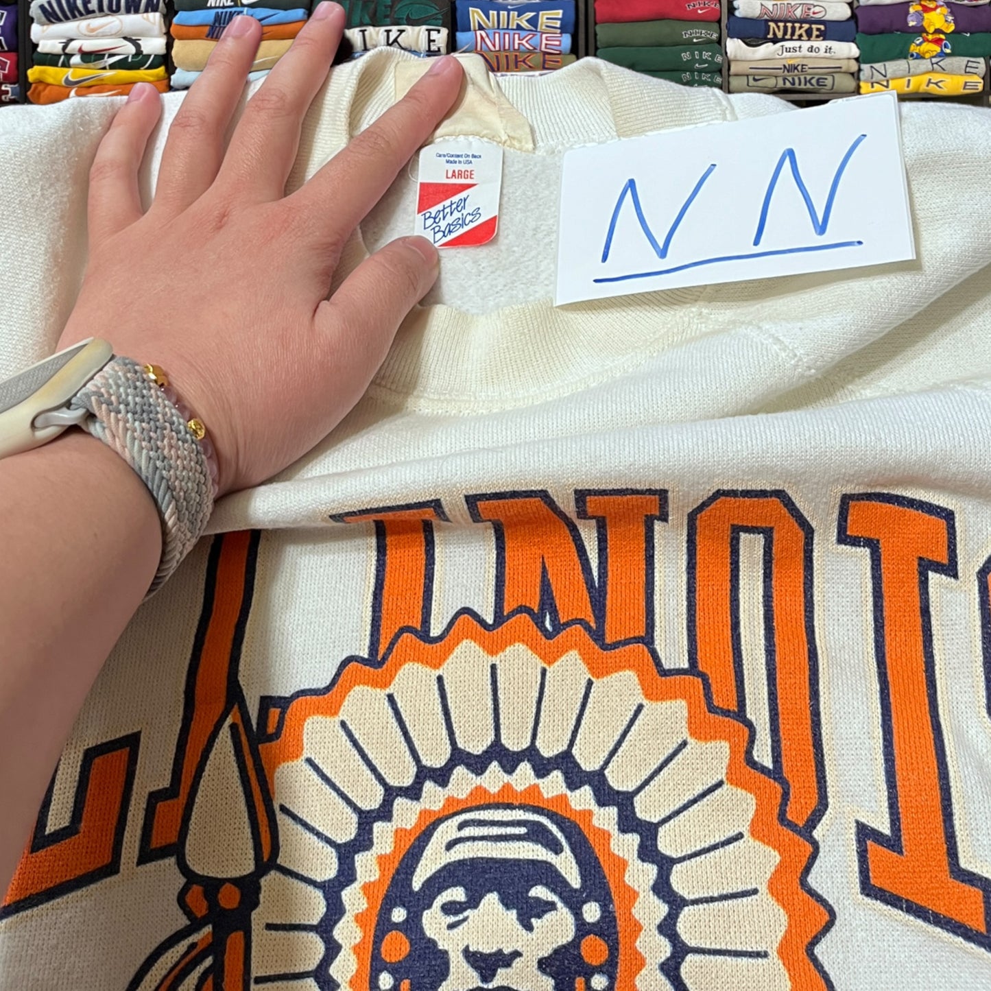 90s Illinois university sweater